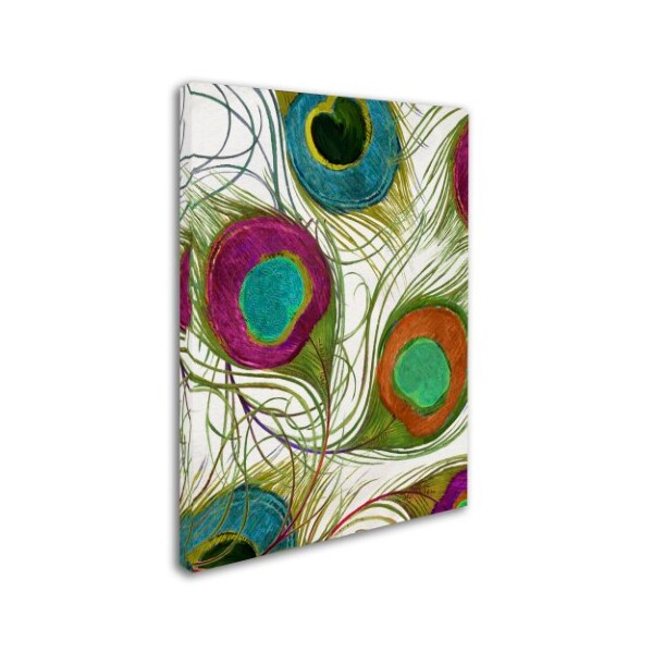 Color Bakery 'Peacock Feathers II' Canvas Art,24x32
